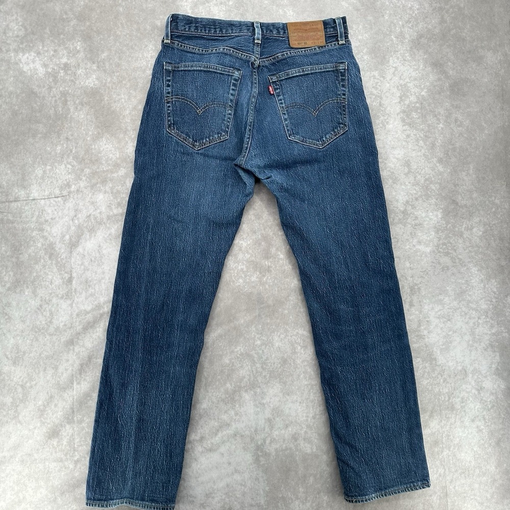 Levi's 501 '93 Men's Jeans W31 L32 Button Fly Straight Leg Medium Wash Denim - Picture 9 of 12